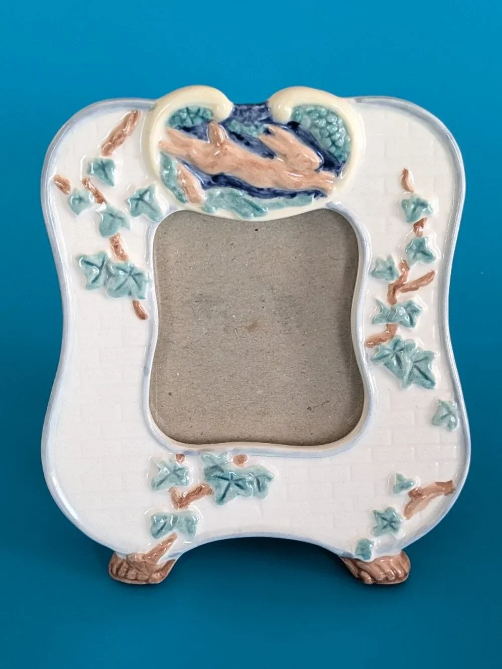 Terragraphics Porcelain Bunny Tabletop Photo Frame